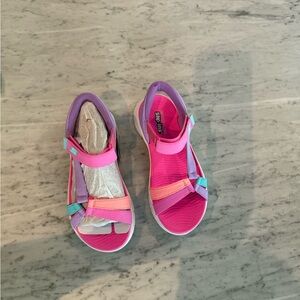 Skechers Kids Sandals - Pink, Purple, and Aqua